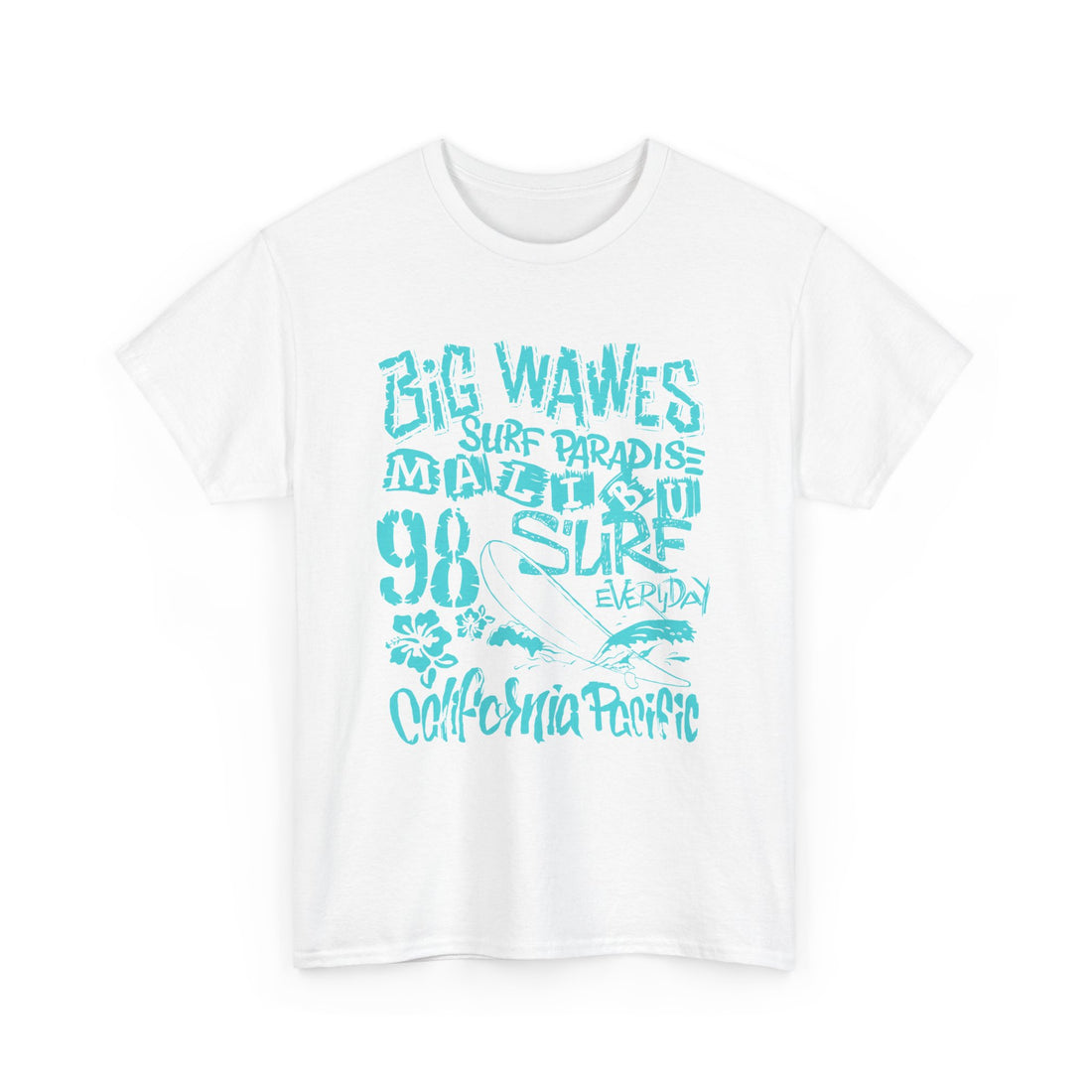 Big Waves Surf Paradise T-Shirt - Graphic T-Shirt from Tee Utopia