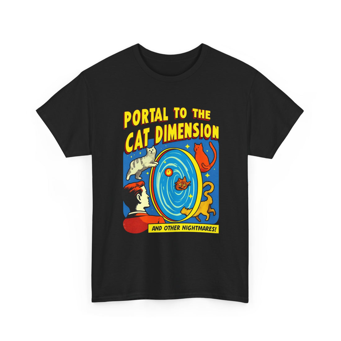 Portal To The Cat Dimension T-Shirt - Graphic T-Shirt from Tee Utopia