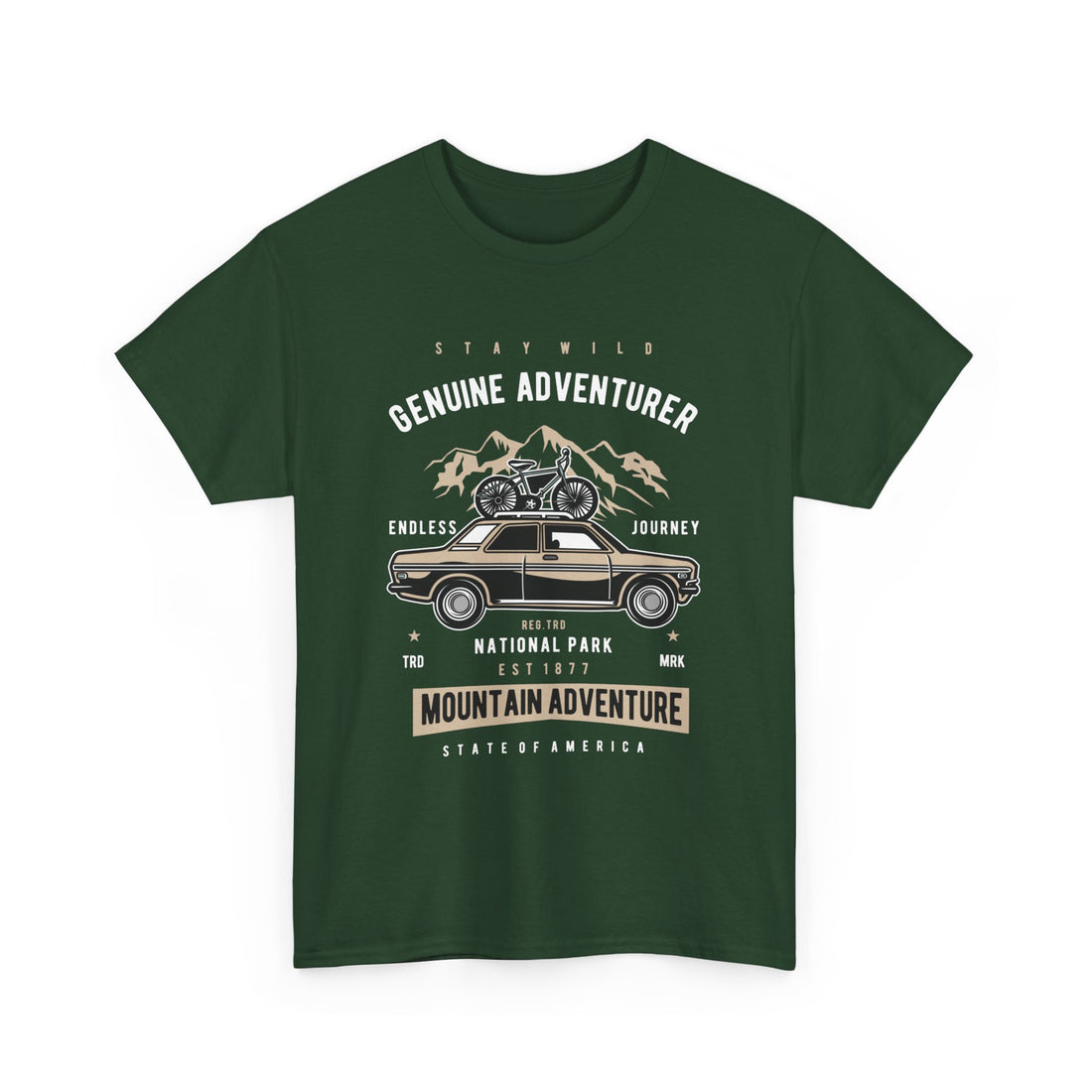 Stay Wild Genuine Adventure T-Shirt - Graphic T-Shirt from Tee Utopia