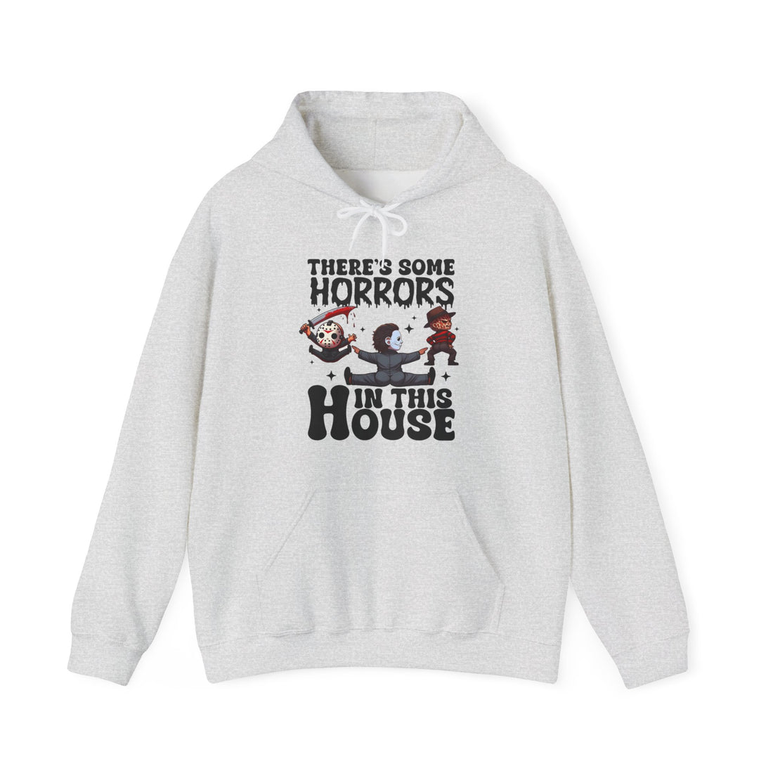 Theres Some Horrors In This House Hoodie - Graphic Hoodie from Tee Utopia