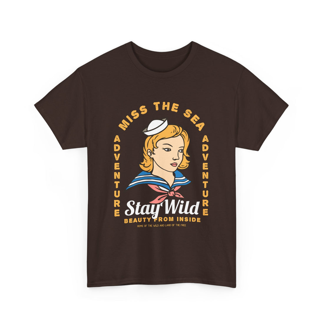 Miss The Sea T-Shirt - Graphic T-Shirt from Tee Utopia