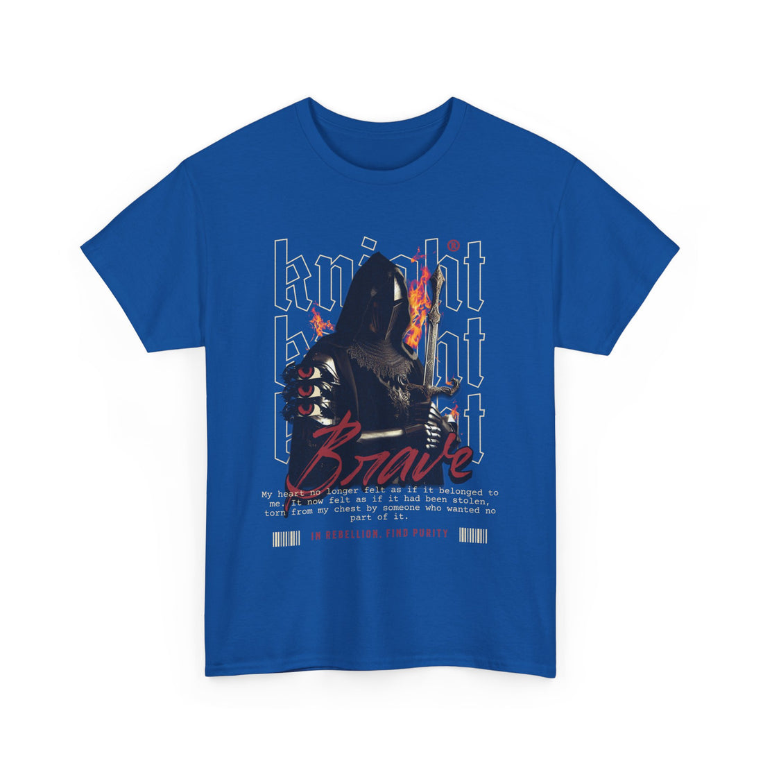Brave Knight T-Shirt - Graphic T-Shirt from Tee Utopia