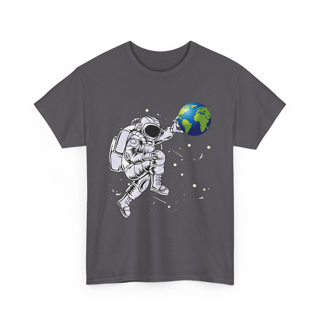Astronaut Pushing Earth  T-Shirt - Graphic T-Shirt from Tee Utopia