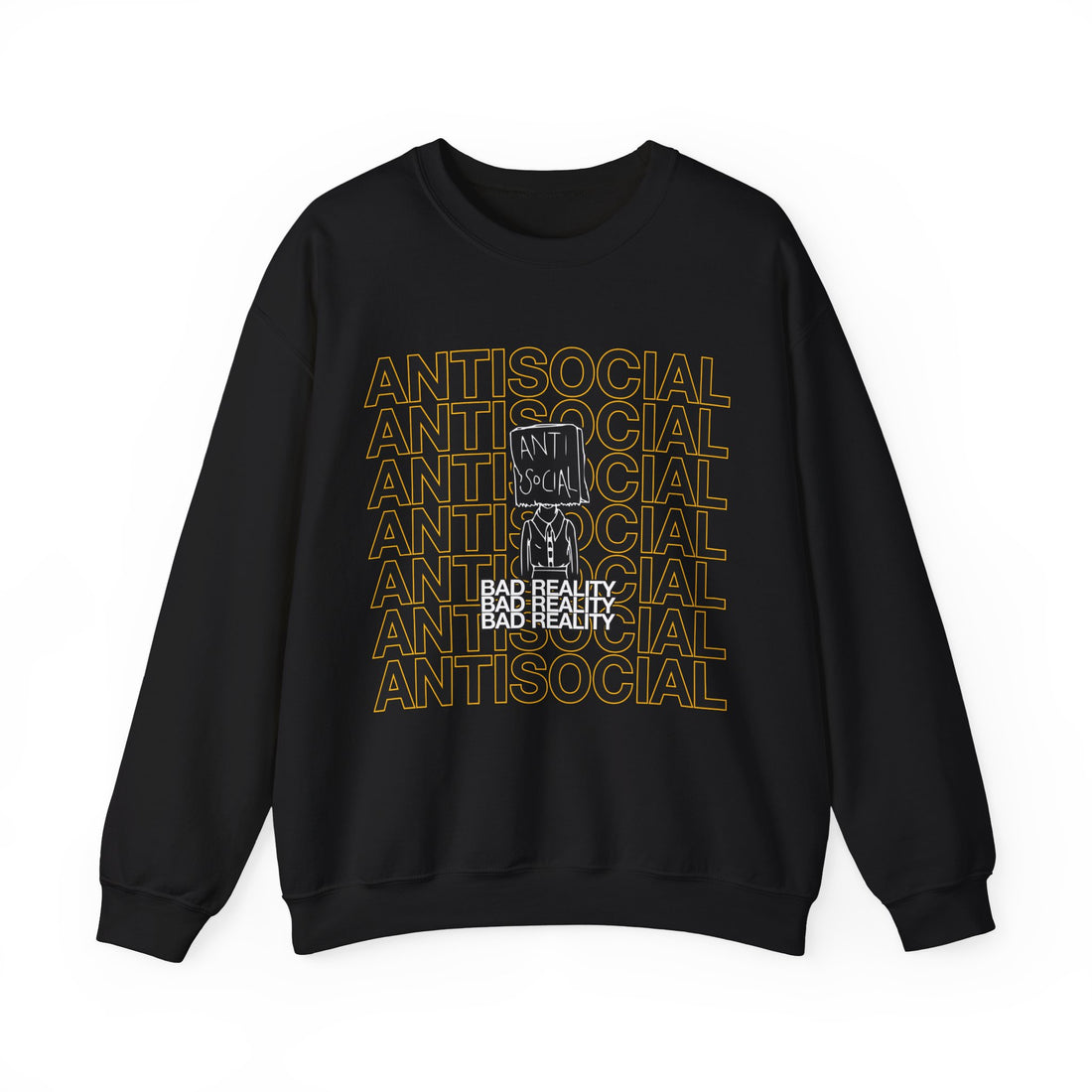 Anti Social Sweatshirt - Graphic Sweatshirt from Tee Utopia