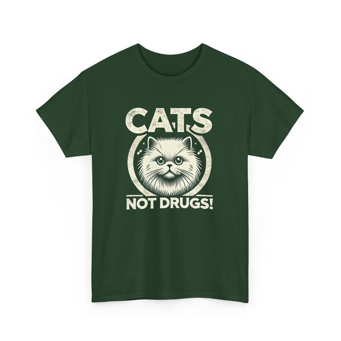 Cats Not Drugs T-Shirt - Graphic T-Shirt from Tee Utopia