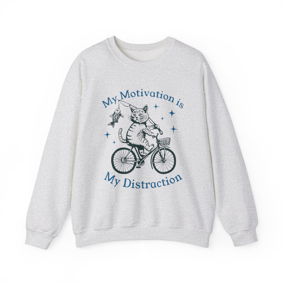 My Motivation Is My Distraction Sweatshirt - Graphic Sweatshirt from Tee Utopia