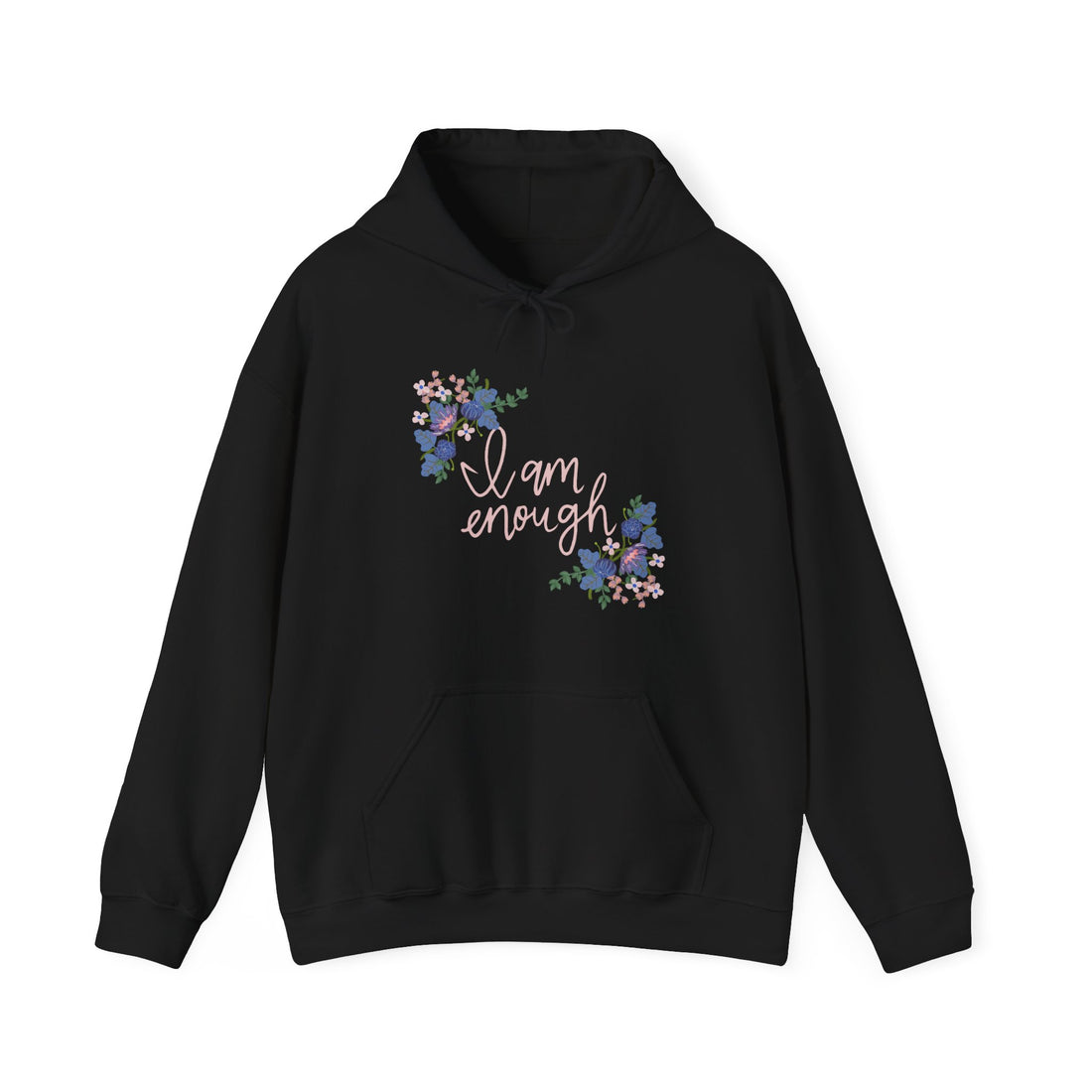 I Am Enough Hoodie - Graphic Hoodie from Tee Utopia