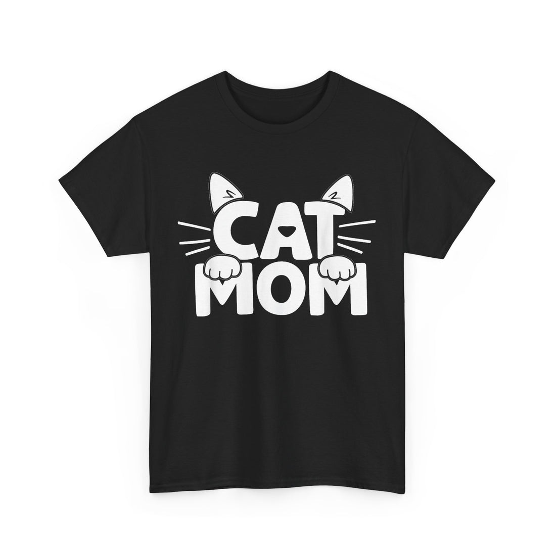 Cat Mom Whiskers T-Shirt - Graphic T-Shirt from Tee Utopia