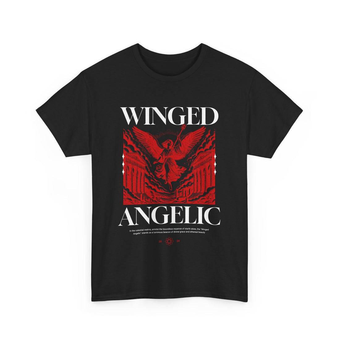 Winged Angelic T-Shirt - Graphic T-Shirt from Tee Utopia