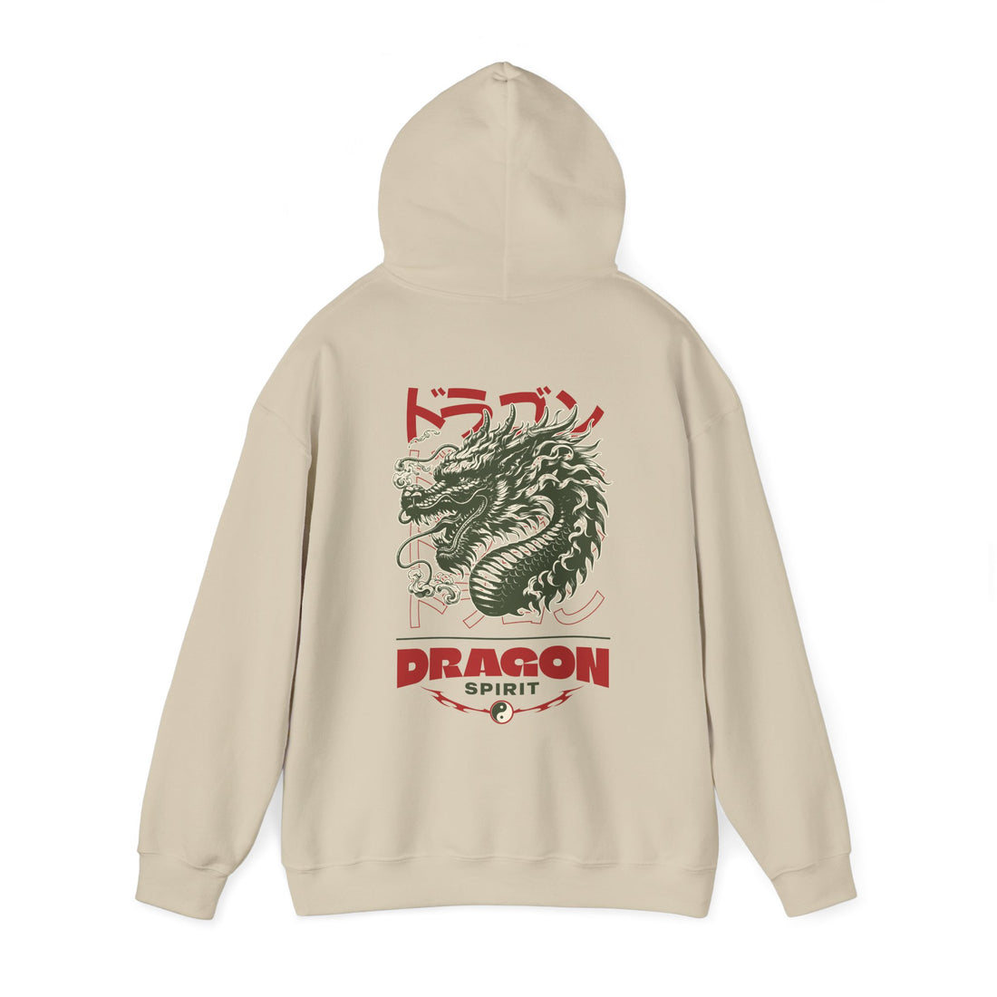 Dragon Spirit Front and Back Hoodie - Graphic Hoodie from Tee Utopia