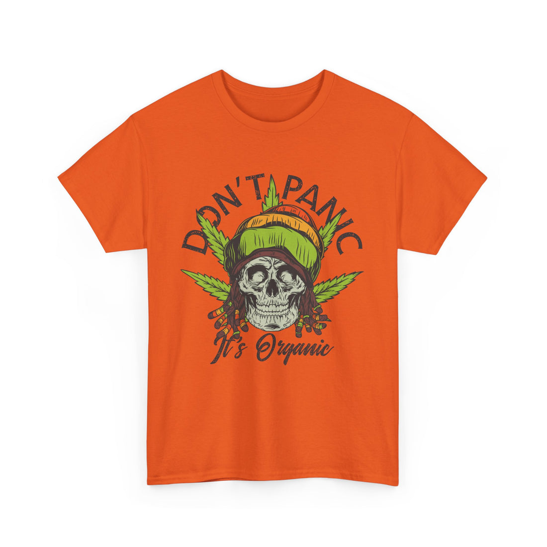 Don't Panic It's Organic Rasta T-Shirt - Graphic T-Shirt from Tee Utopia