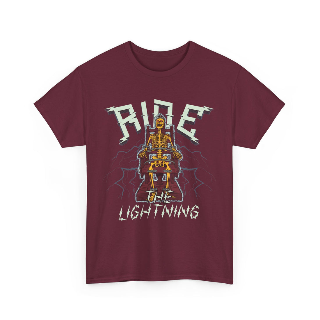 Ride The Lightning T-Shirt - Graphic T-Shirt from Tee Utopia