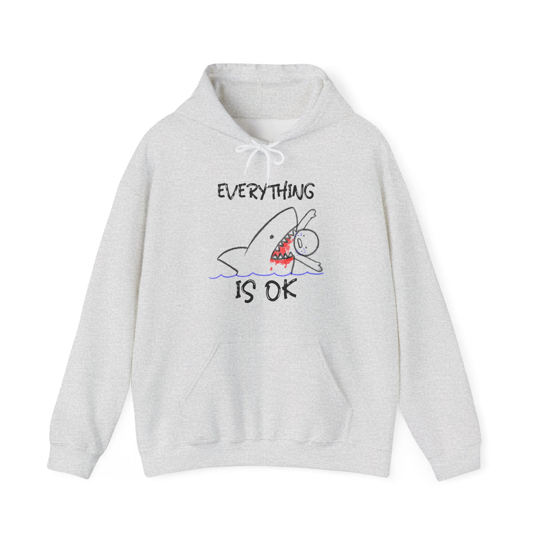 Everything Is OK Hoodie - Graphic Hoodie from Tee Utopia