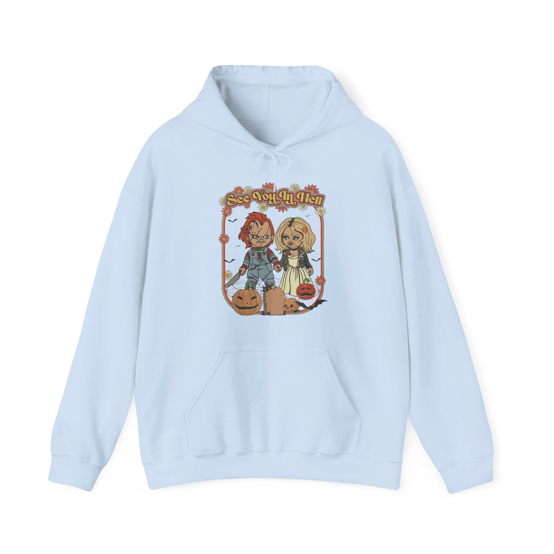 See You In Hell Chucky Hoodie - Graphic Hoodie from Tee Utopia