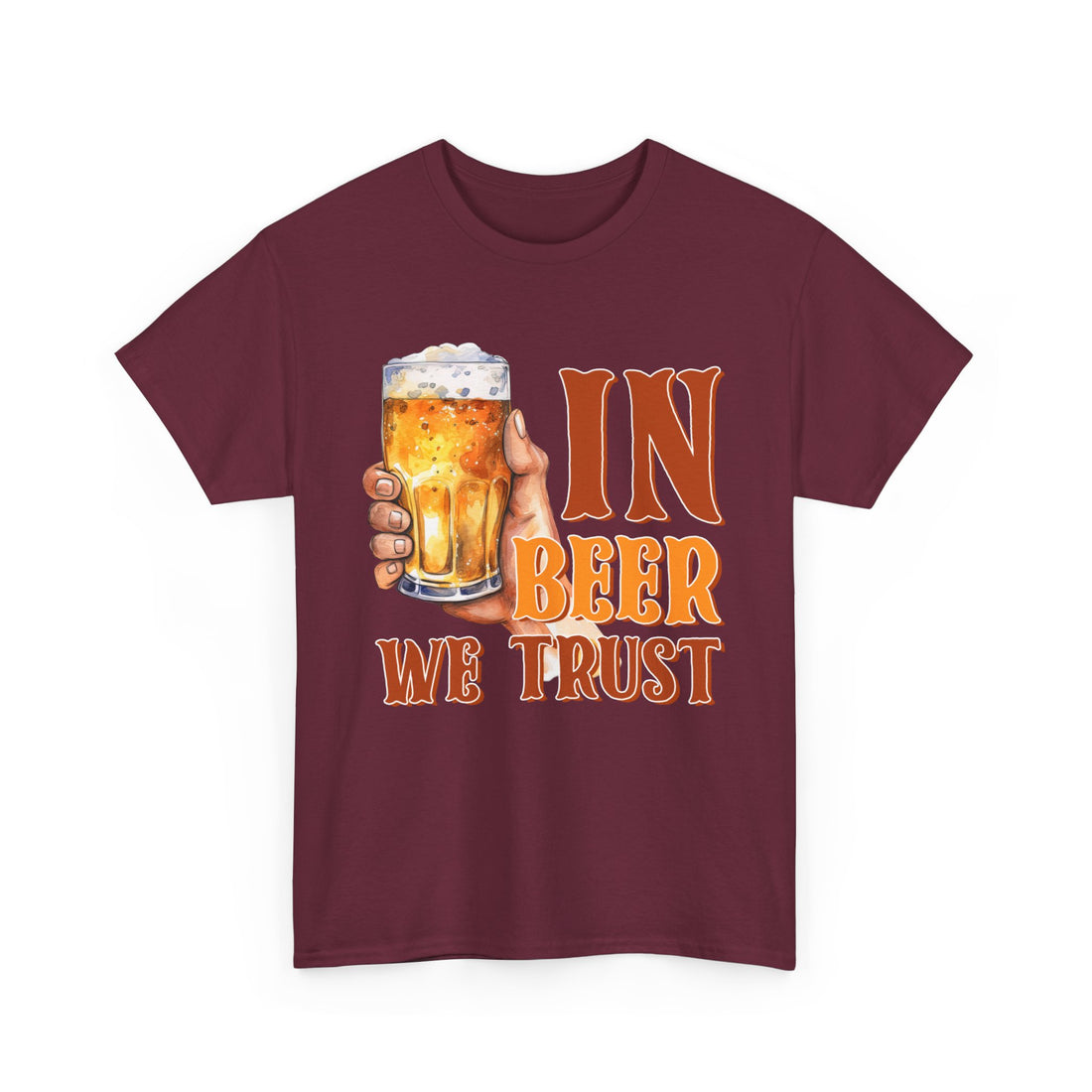 In Beer We Trust  T-Shirt - Graphic T-Shirt from Tee Utopia