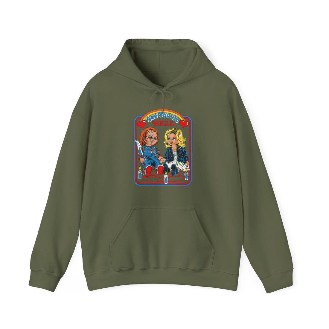 See You In Hell Date Hoodie - Graphic Hoodie from Tee Utopia