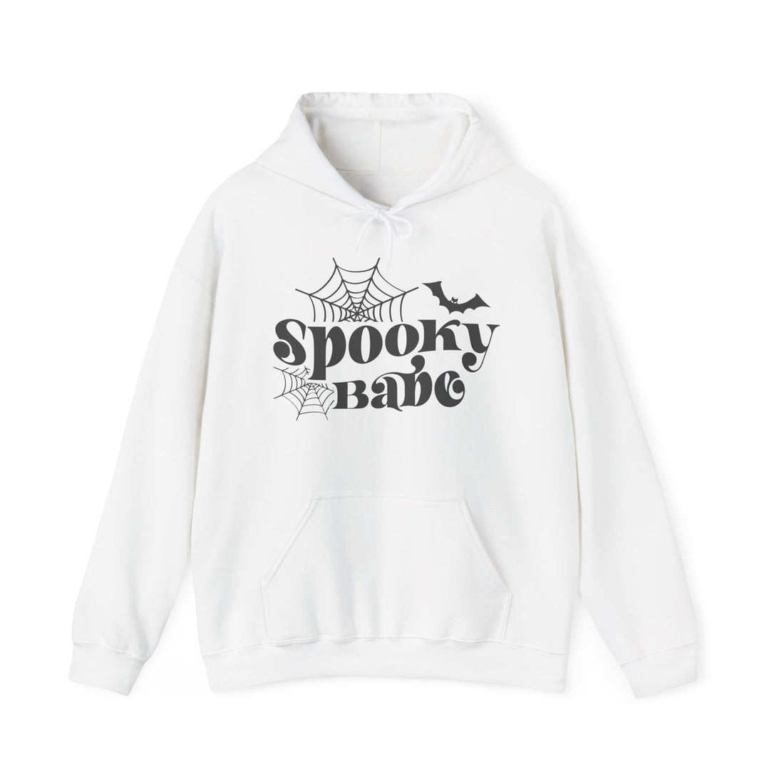 Spooky Babe Bats & Spiders Hoodie - Graphic Hoodie from Tee Utopia