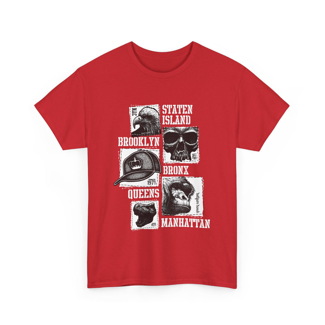 Boroughs New York T-Shirt - Graphic T-Shirt from Tee Utopia