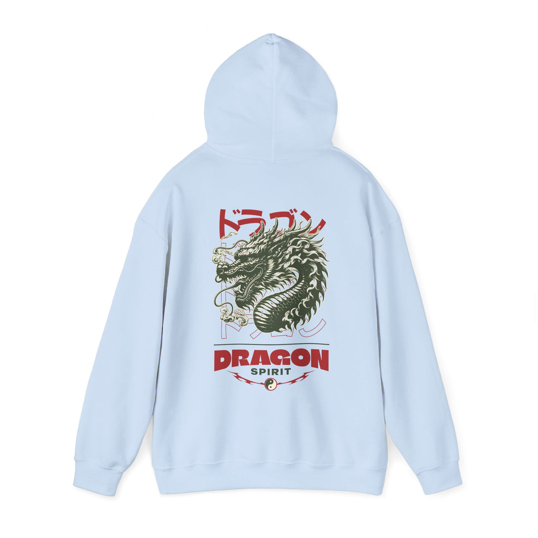 Dragon Spirit Front and Back Hoodie - Graphic Hoodie from Tee Utopia