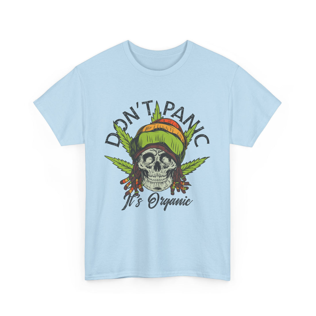 Don't Panic It's Organic Rasta T-Shirt - Graphic T-Shirt from Tee Utopia