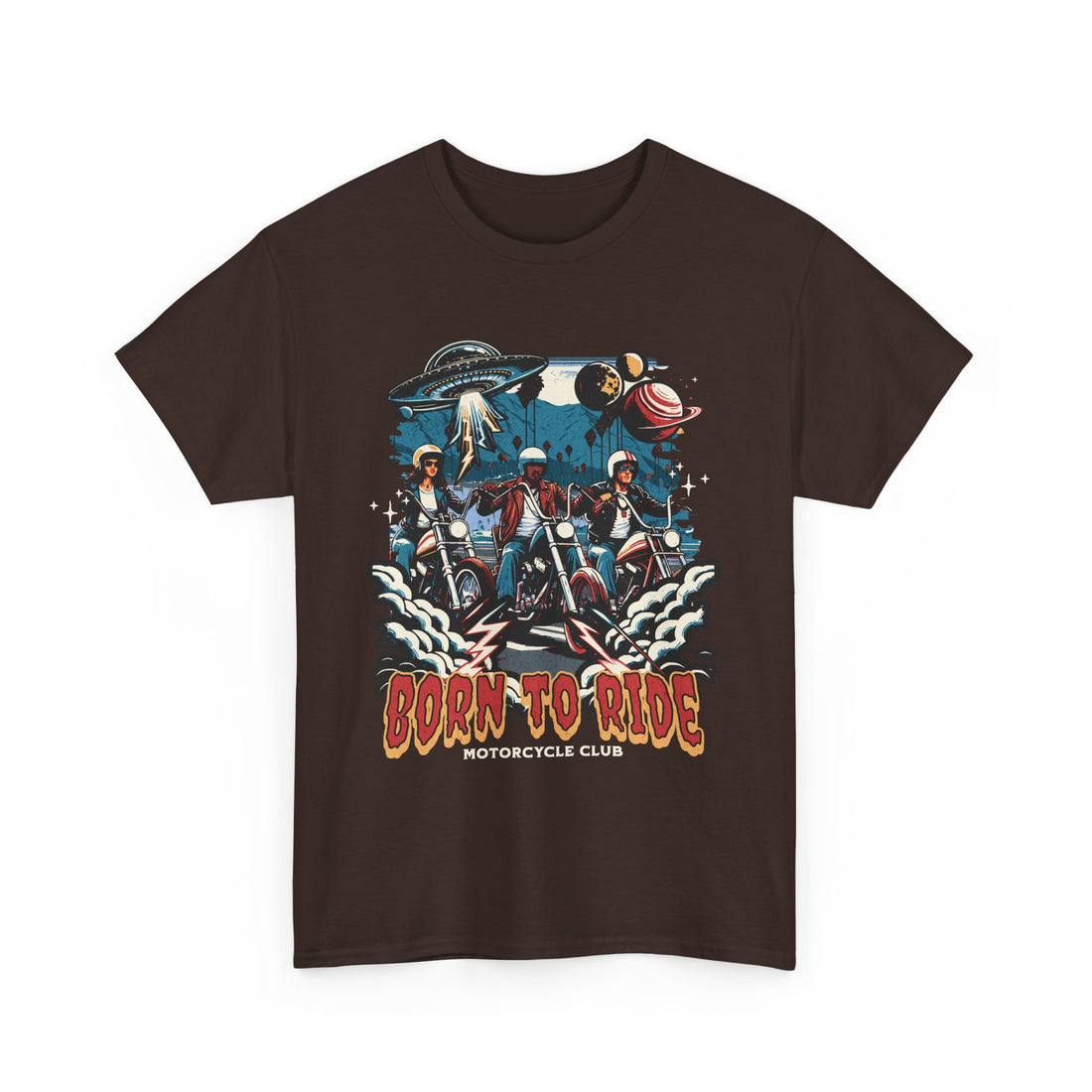 Born To Ride Motorcycle Club T-Shirt - Graphic T-Shirt from Tee Utopia