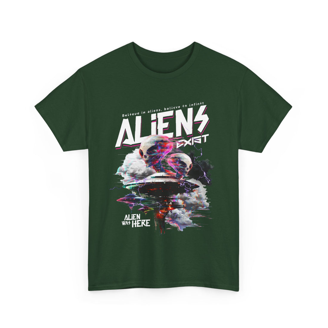 Aliens Exist T-Shirt - Graphic T-Shirt from Tee Utopia