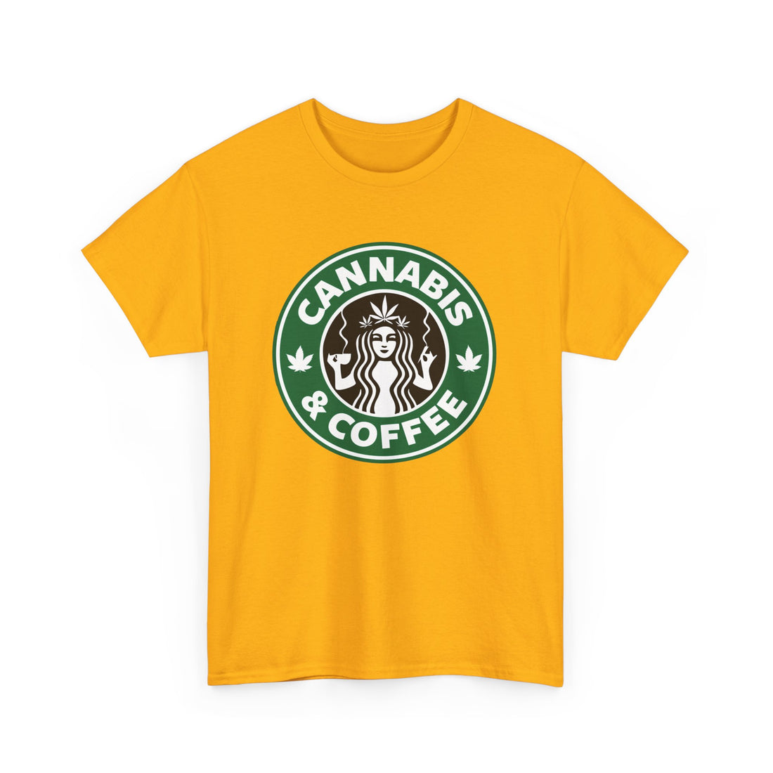 Cannabis and Coffee T-Shirt - Graphic T-Shirt from Tee Utopia