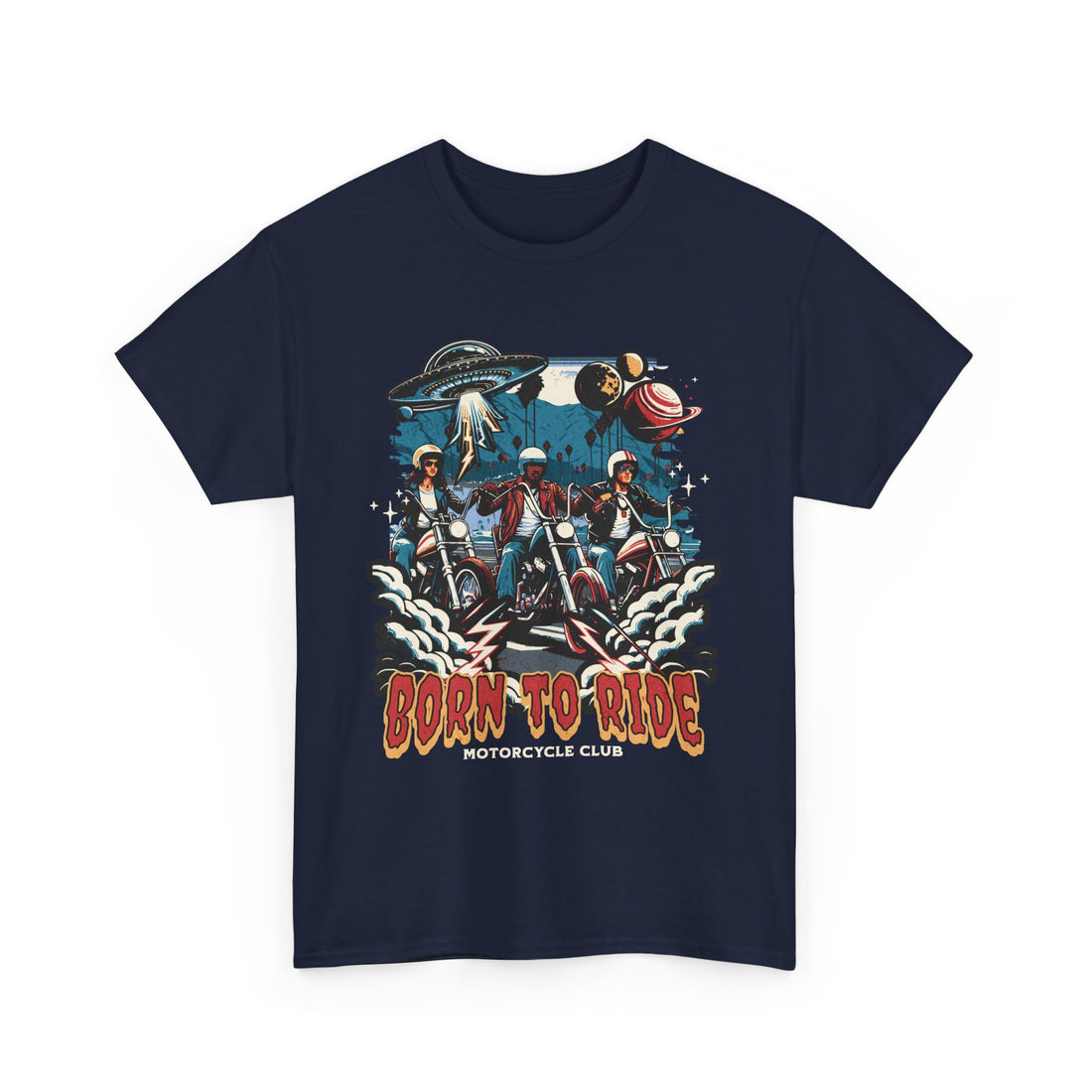 Born To Ride Motorcycle Club T-Shirt - Graphic T-Shirt from Tee Utopia