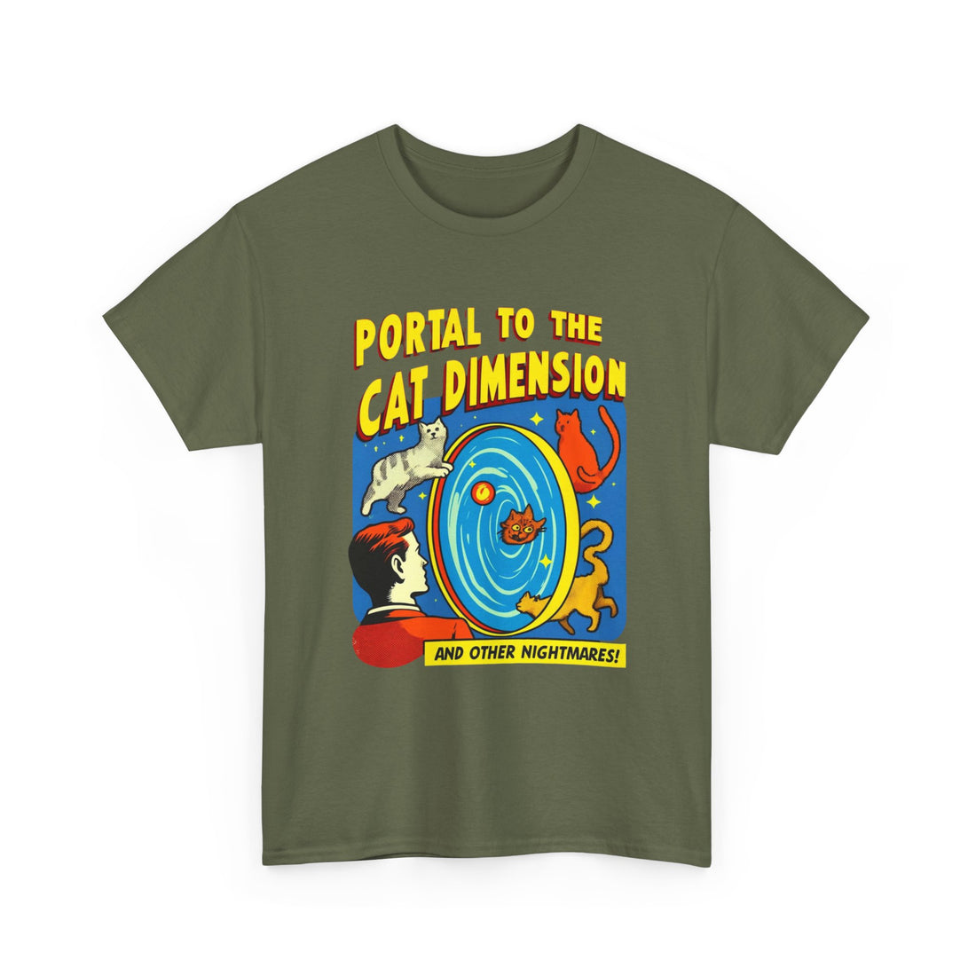 Portal To The Cat Dimension T-Shirt - Graphic T-Shirt from Tee Utopia