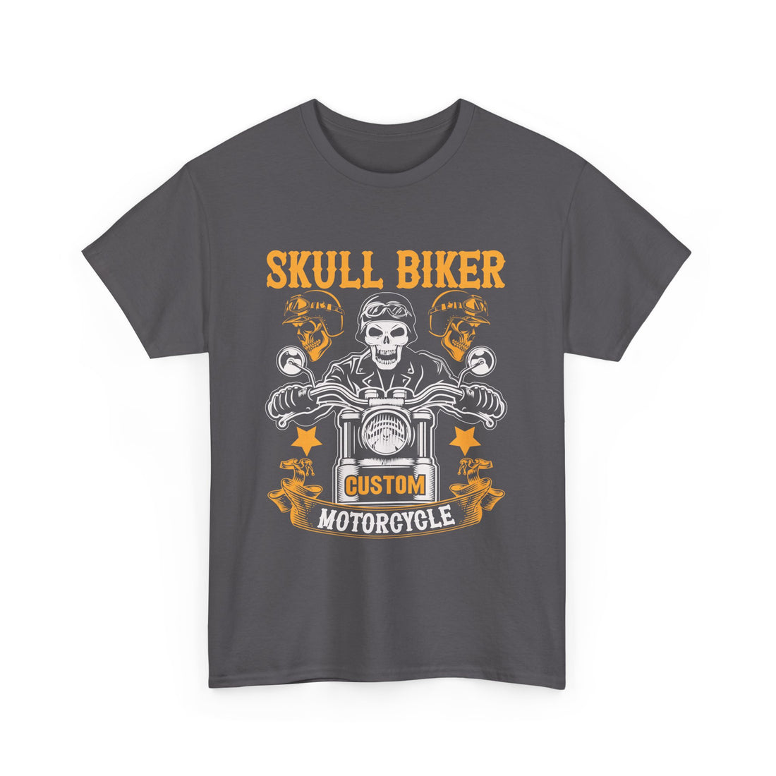 Skull Biker Custom T-Shirt - Graphic T-Shirt from Tee Utopia