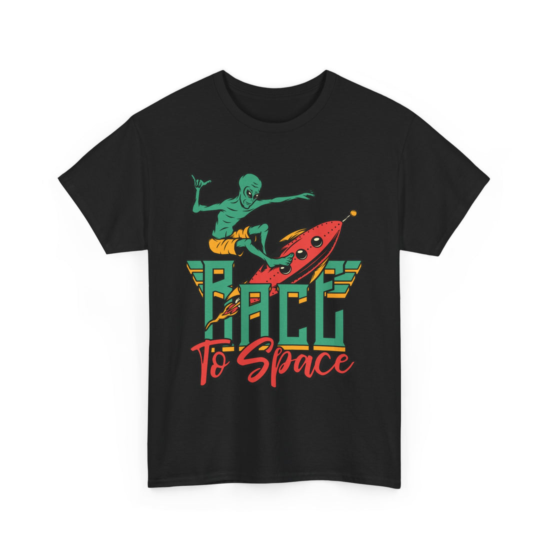 Race To Space T-Shirt - Graphic T-Shirt from Tee Utopia