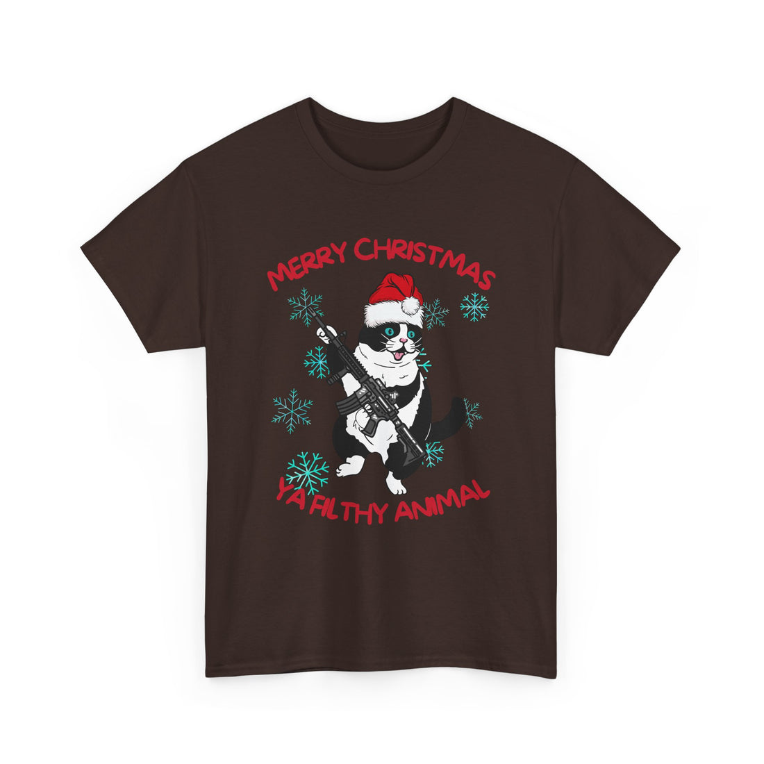 Merry Christmas Ya Filthy Animal T-Shirt - Graphic T-Shirt from Tee Utopia