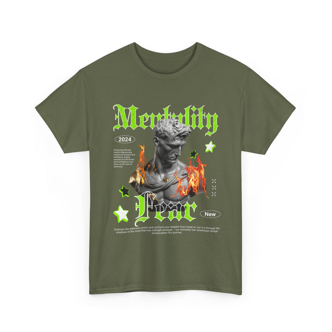 Mentality Fear T-Shirt - Graphic T-Shirt from Tee Utopia