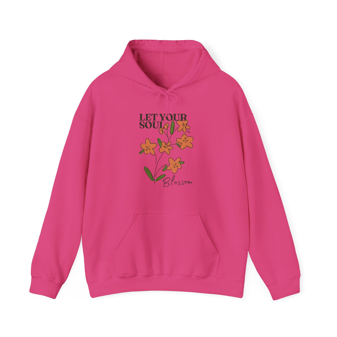 Let Your Soul Blossom Hoodie - Graphic Hoodie from Tee Utopia