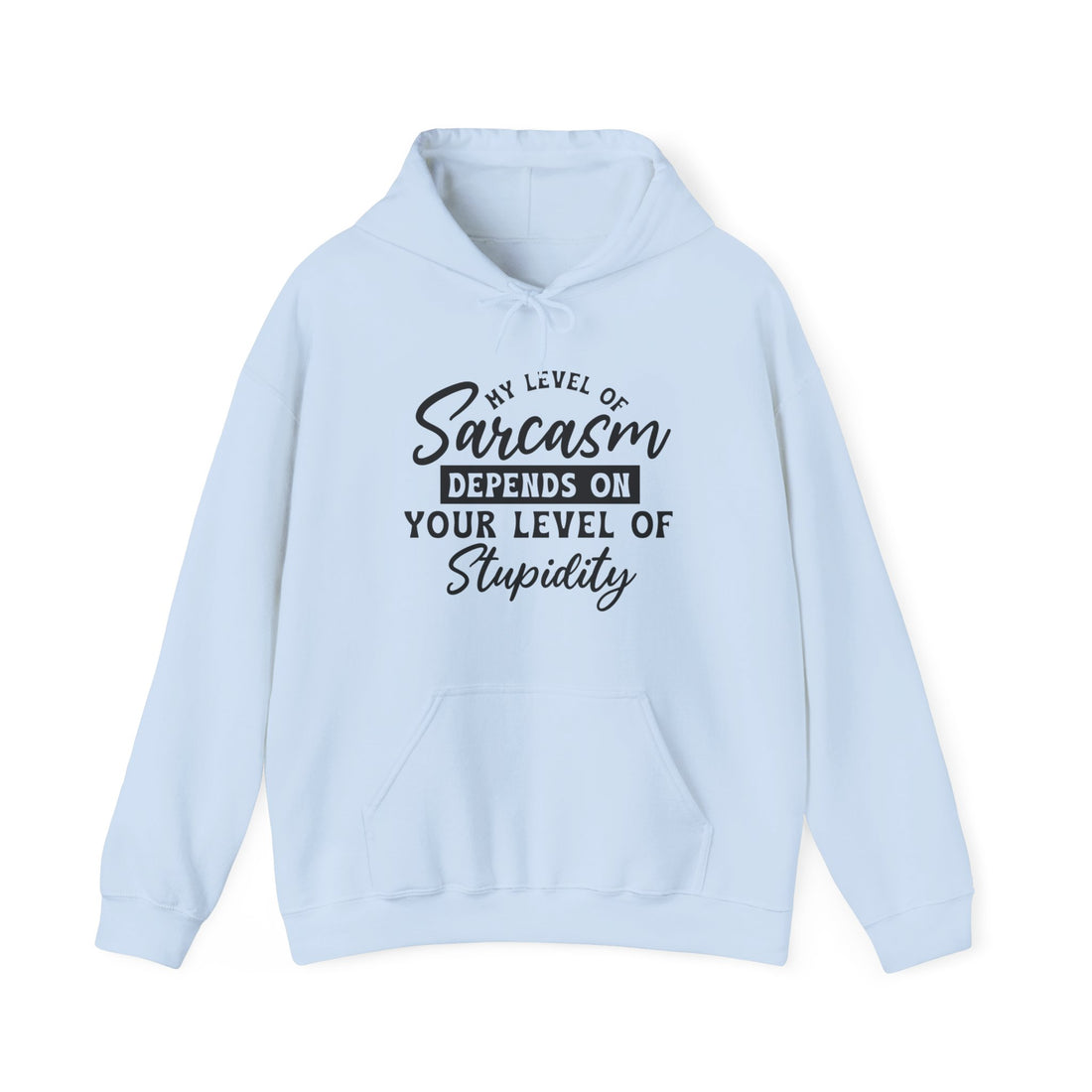 My Level Of Sarcasm Hoodie - Graphic Hoodie from Tee Utopia