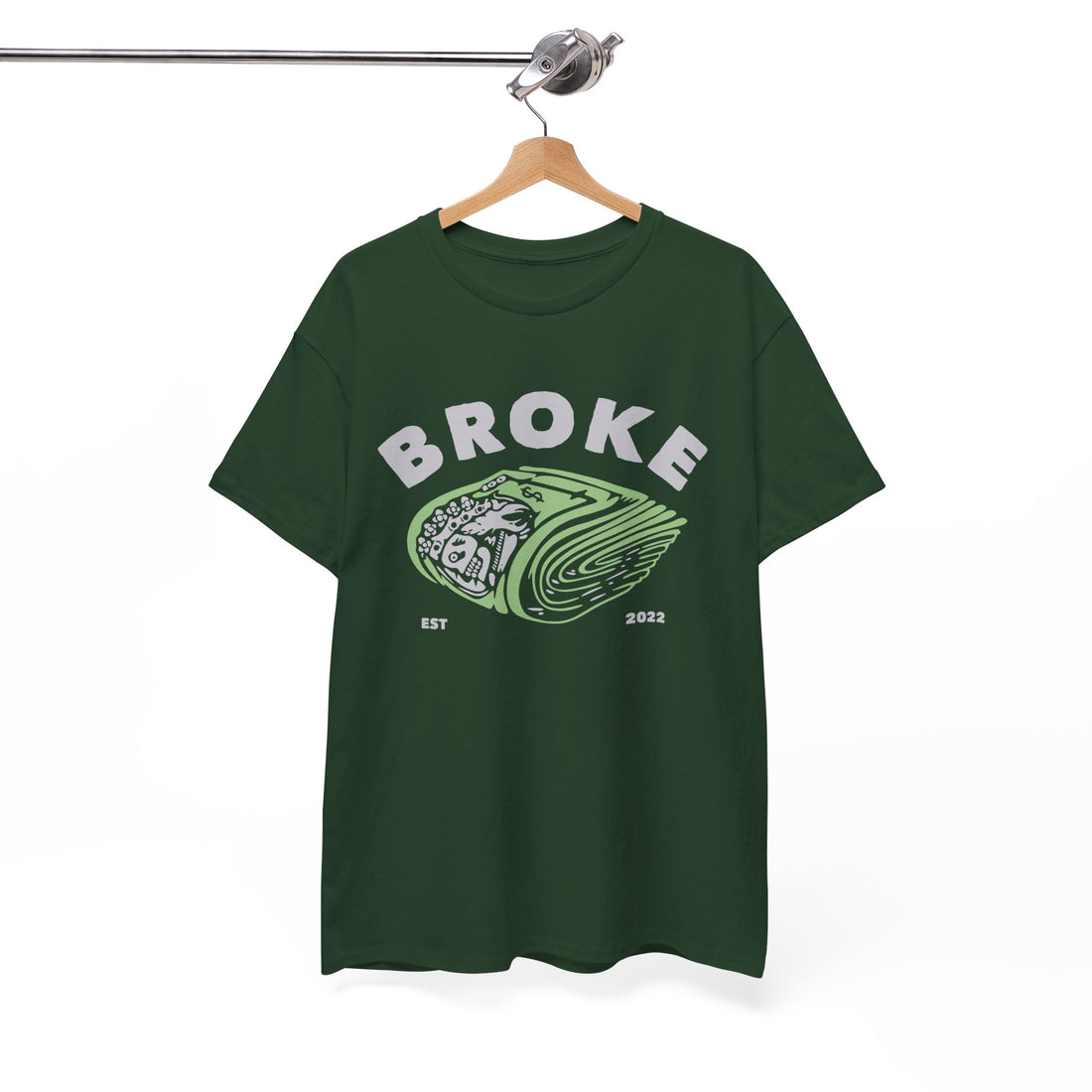 Broke T-Shirt - Graphic T-Shirt from Tee Utopia