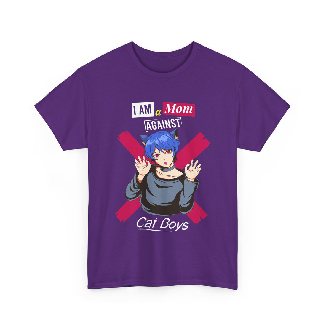 Mom Against Cat Boys T-Shirt - Graphic T-Shirt from Tee Utopia