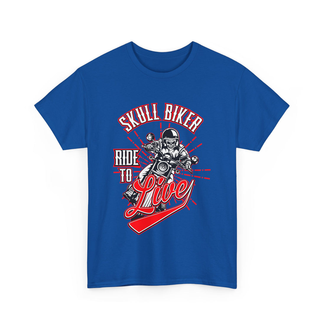 Skull Biker T-Shirt - Graphic T-Shirt from Tee Utopia