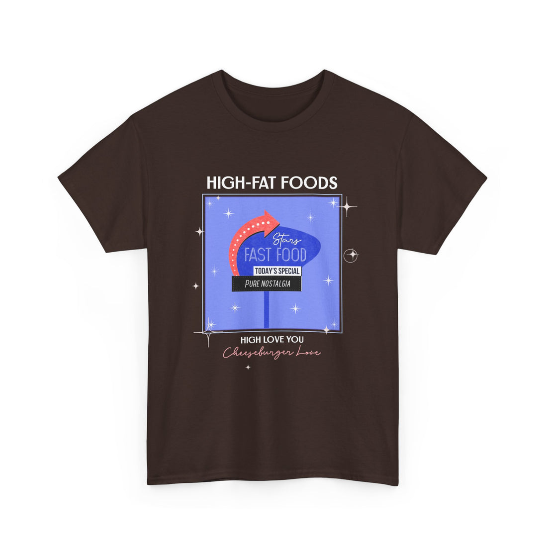 High-Fat Foods T-Shirt - Graphic T-Shirt from Tee Utopia