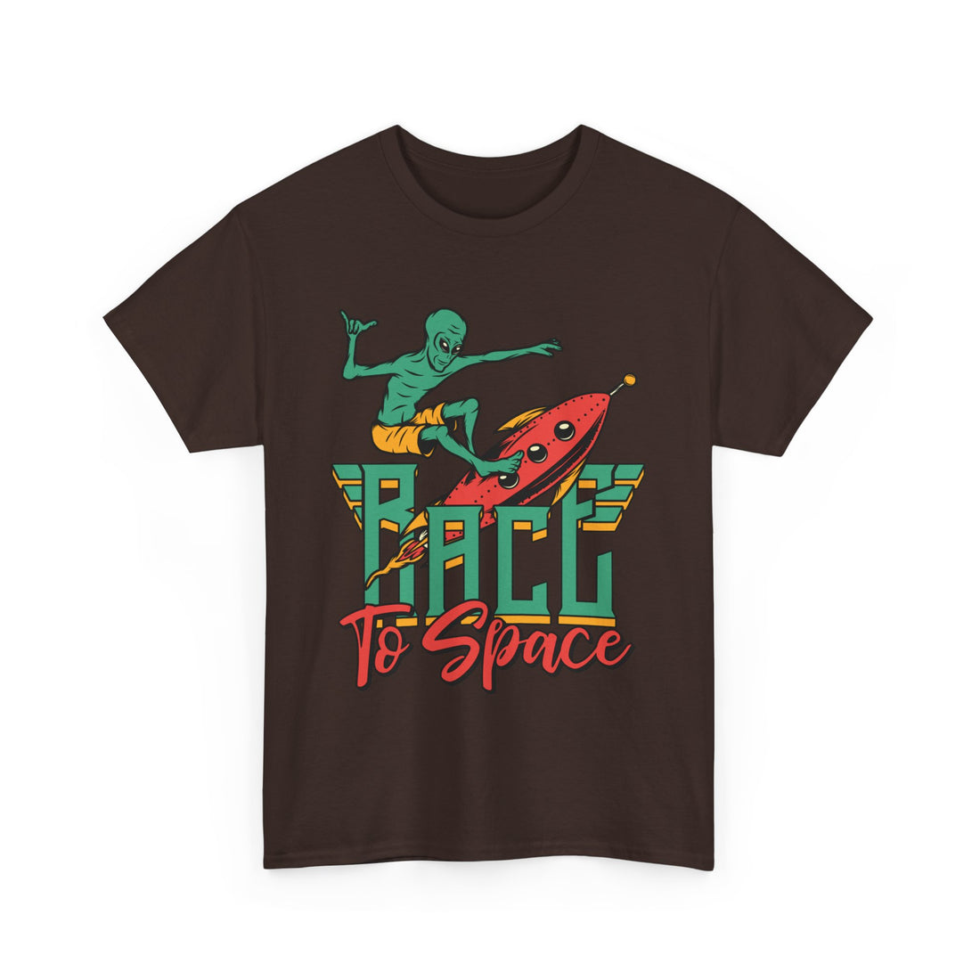 Race To Space T-Shirt - Graphic T-Shirt from Tee Utopia