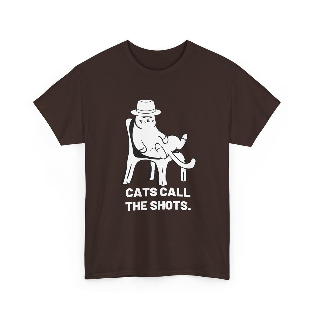 Cats Call The Shots. T-Shirt - Graphic T-Shirt from Tee Utopia