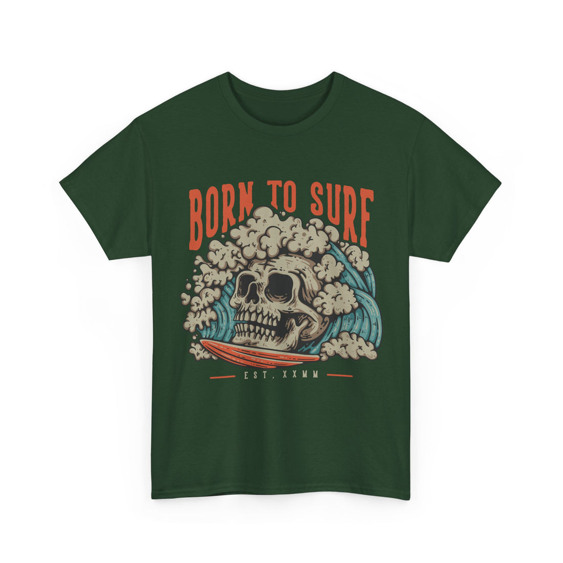 Born To Surf T-Shirt - Graphic T-Shirt from Tee Utopia