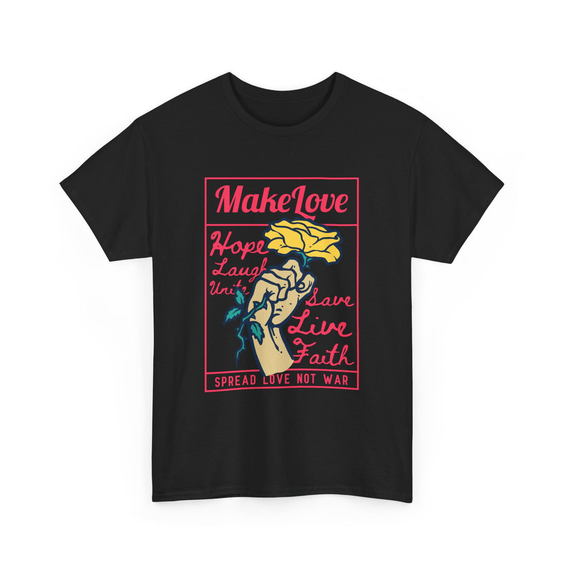 Make Love T-Shirt - Graphic T-Shirt from Tee Utopia