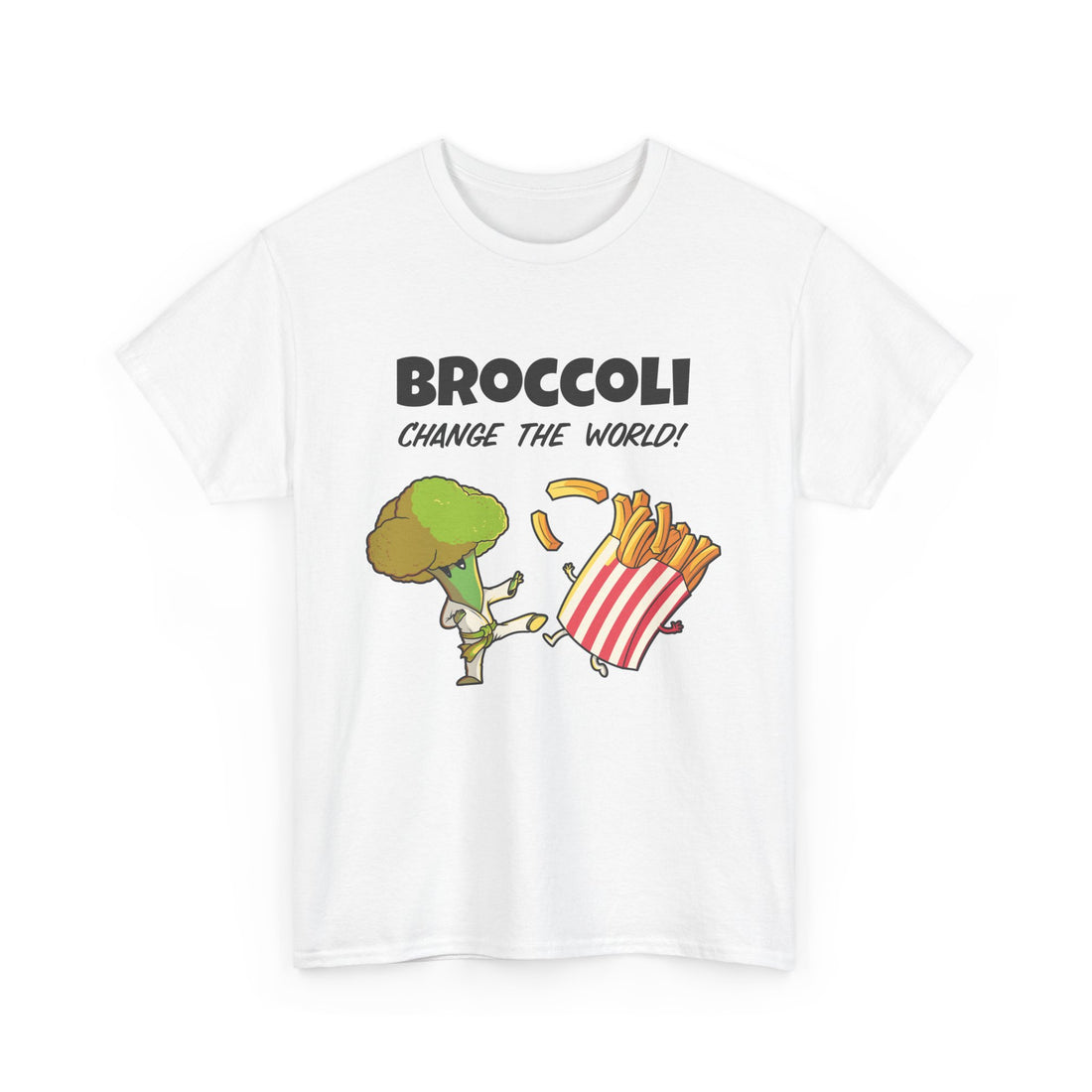 Broccoli Change The World T-Shirt - Graphic T-Shirt from Tee Utopia