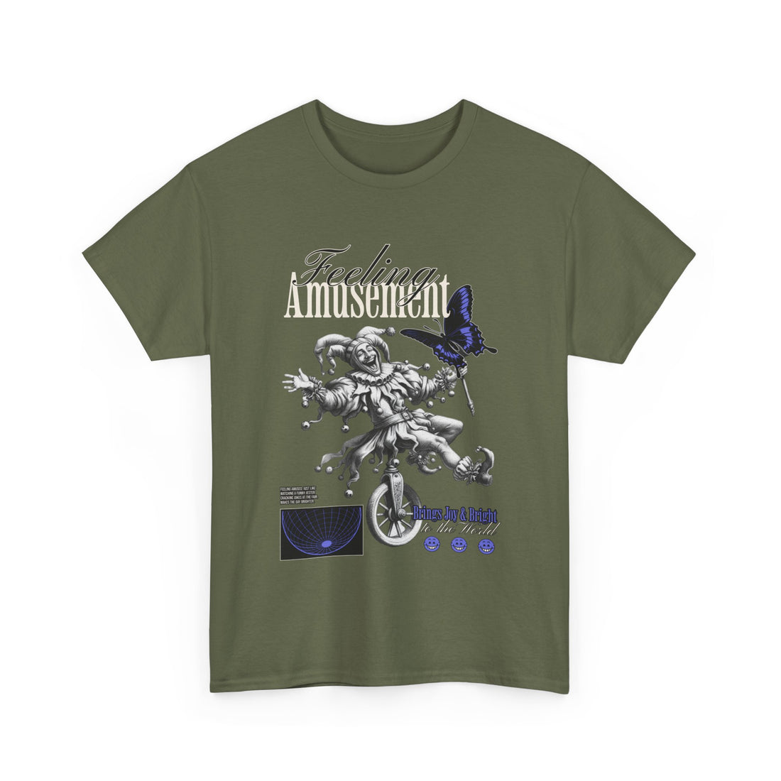 Feeling Amusement T-Shirt - Graphic T-Shirt from Tee Utopia