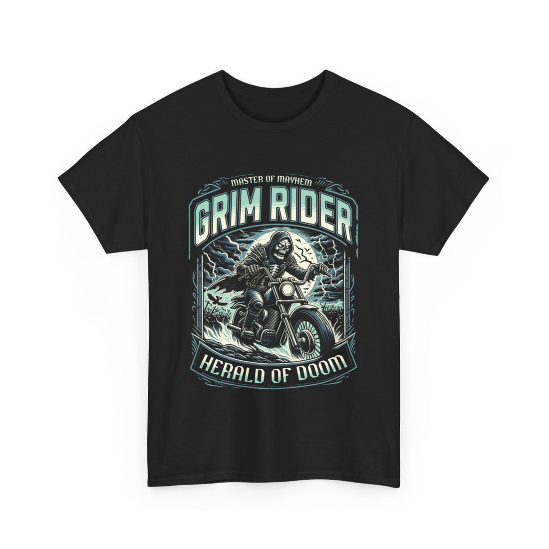 Grim Rider T-Shirt - Graphic T-Shirt from Tee Utopia