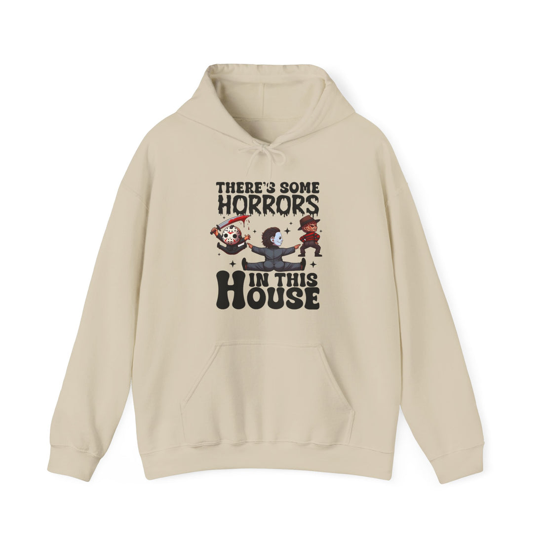 Theres Some Horrors In This House Hoodie - Graphic Hoodie from Tee Utopia