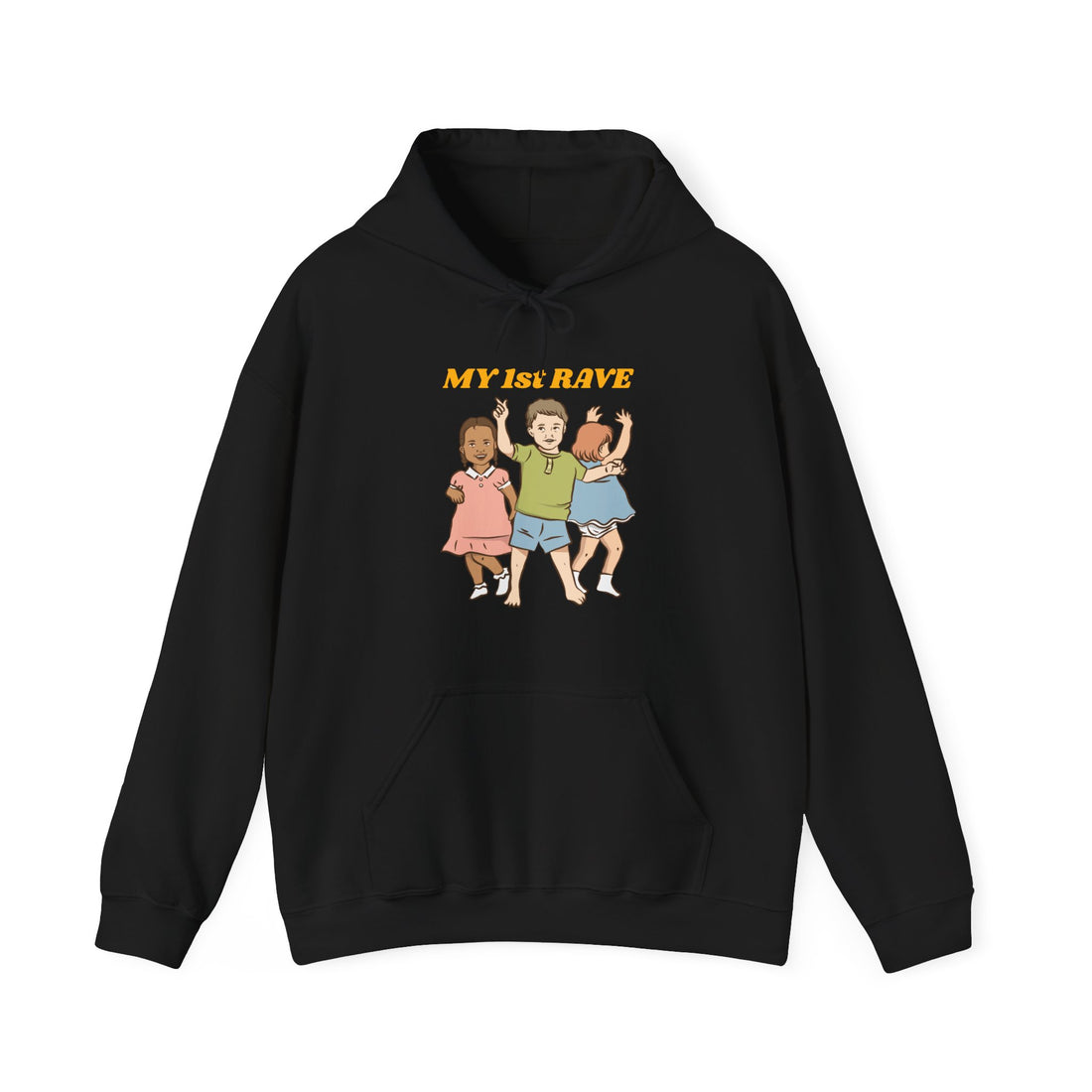 My 1st Rave Hoodie - Graphic Hoodie from Tee Utopia