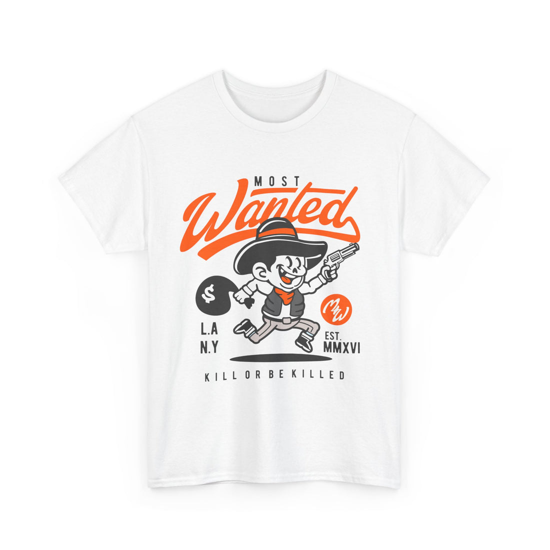 Most Wanted T-Shirt - Graphic T-Shirt from Tee Utopia