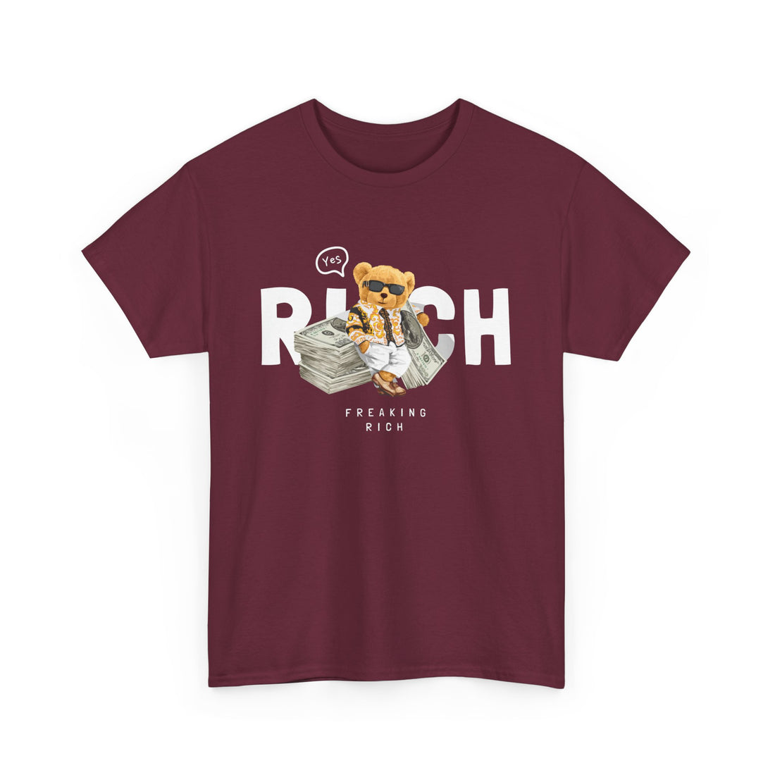 Freaking Rich T-Shirt - Graphic T-Shirt from Tee Utopia